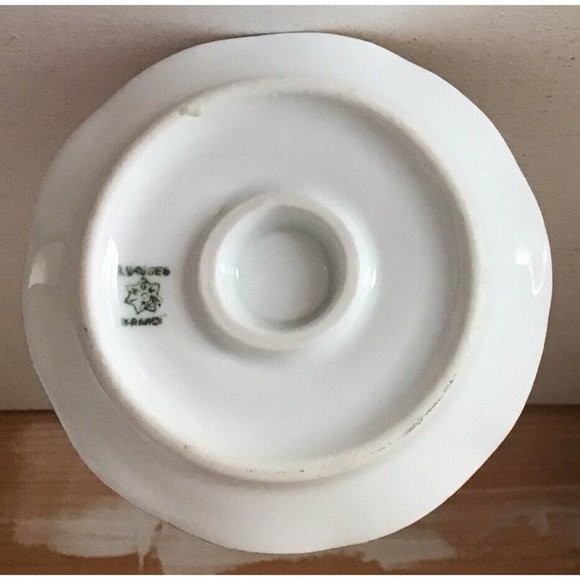 Antique Limoges Porcelain Hat Pin Holder Hand Painted Pink Flowers - Picture 5 of 5